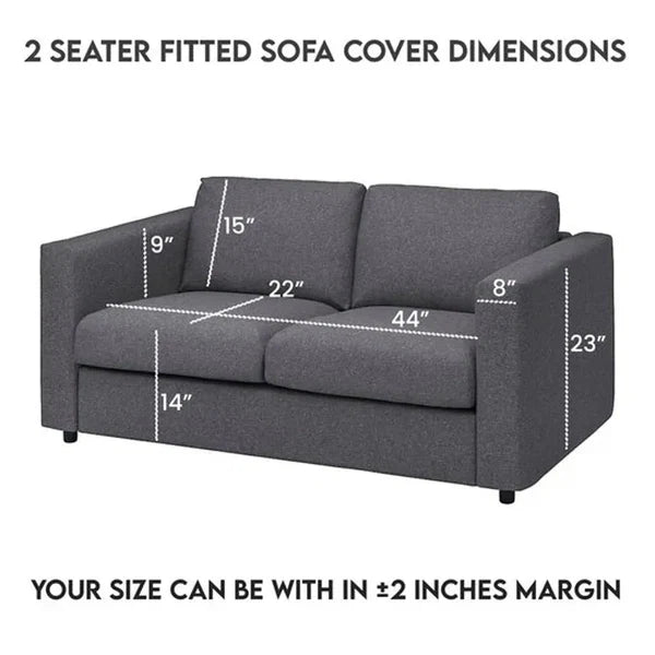 Premium Textured Grey Sofa Cover – Soft Waffle Stretch Couch Protector for Living Room Furniture, Stylish Washable Slipcover for Everyday Home Protection